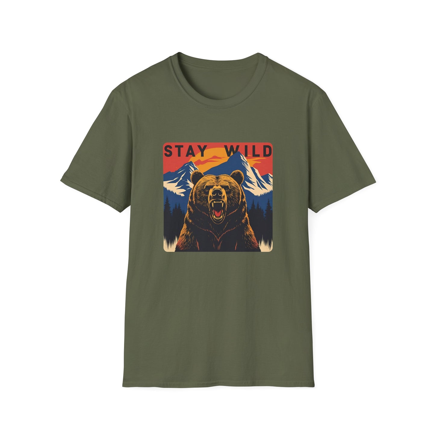 Stay Wild - Bear Graphic T-Shirt