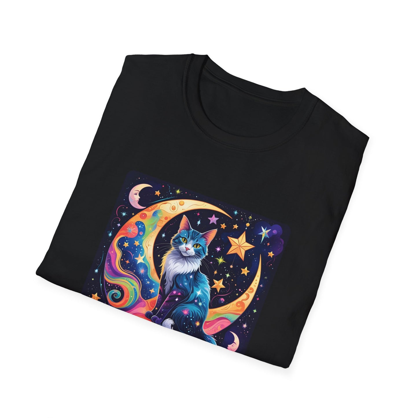 Psychedelic Moon Cat T-Shirt