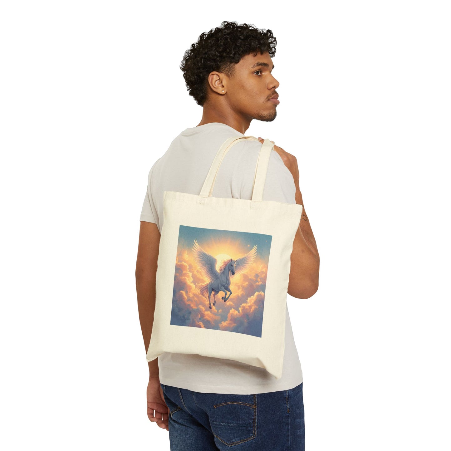 Pegasus Ascending Tote Bag in Natural