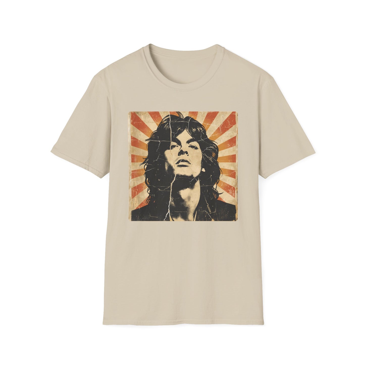 Vintage Rock Legend T-Shirt — Retro Music Icon Headshot Tee
