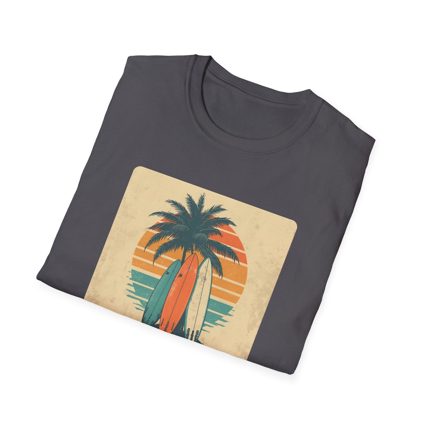 Retro Surfboard Trio – Vintage Surf Culture Tee