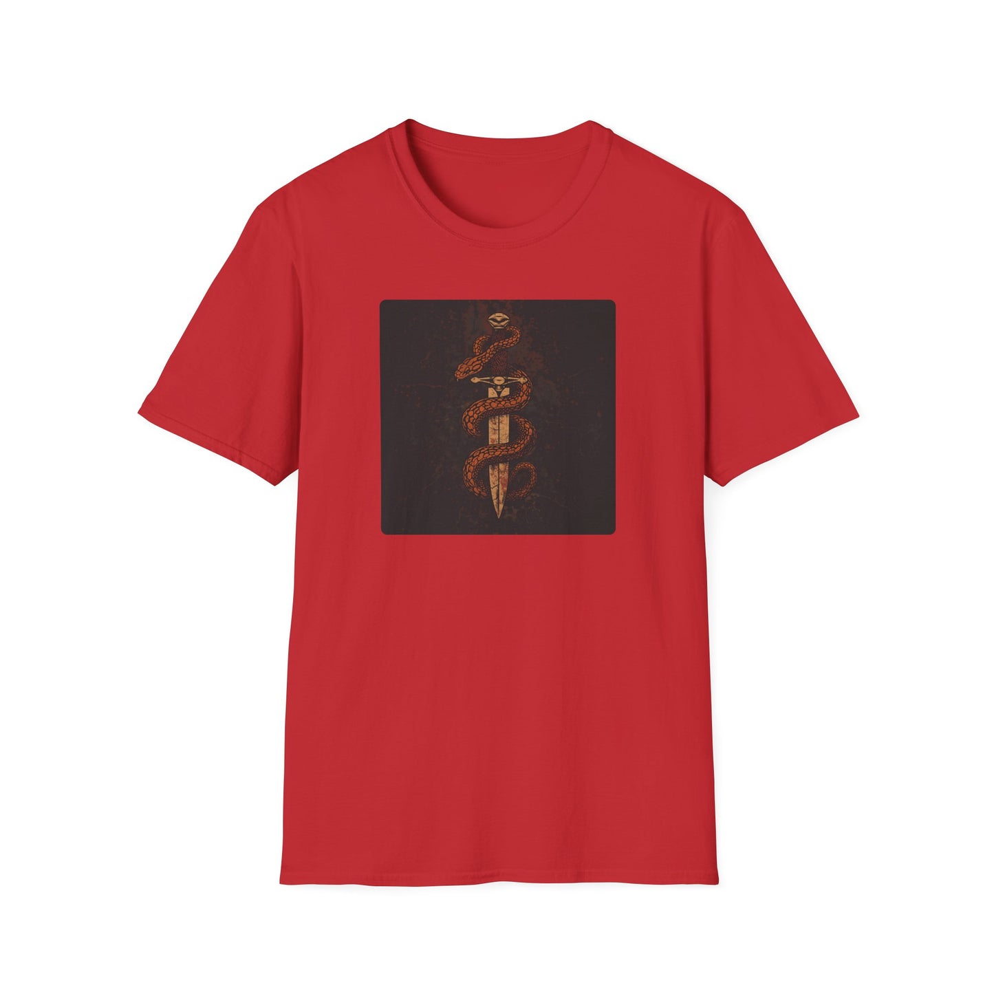 Venom & Virtue T-Shirt — Gothic Snake and Dagger