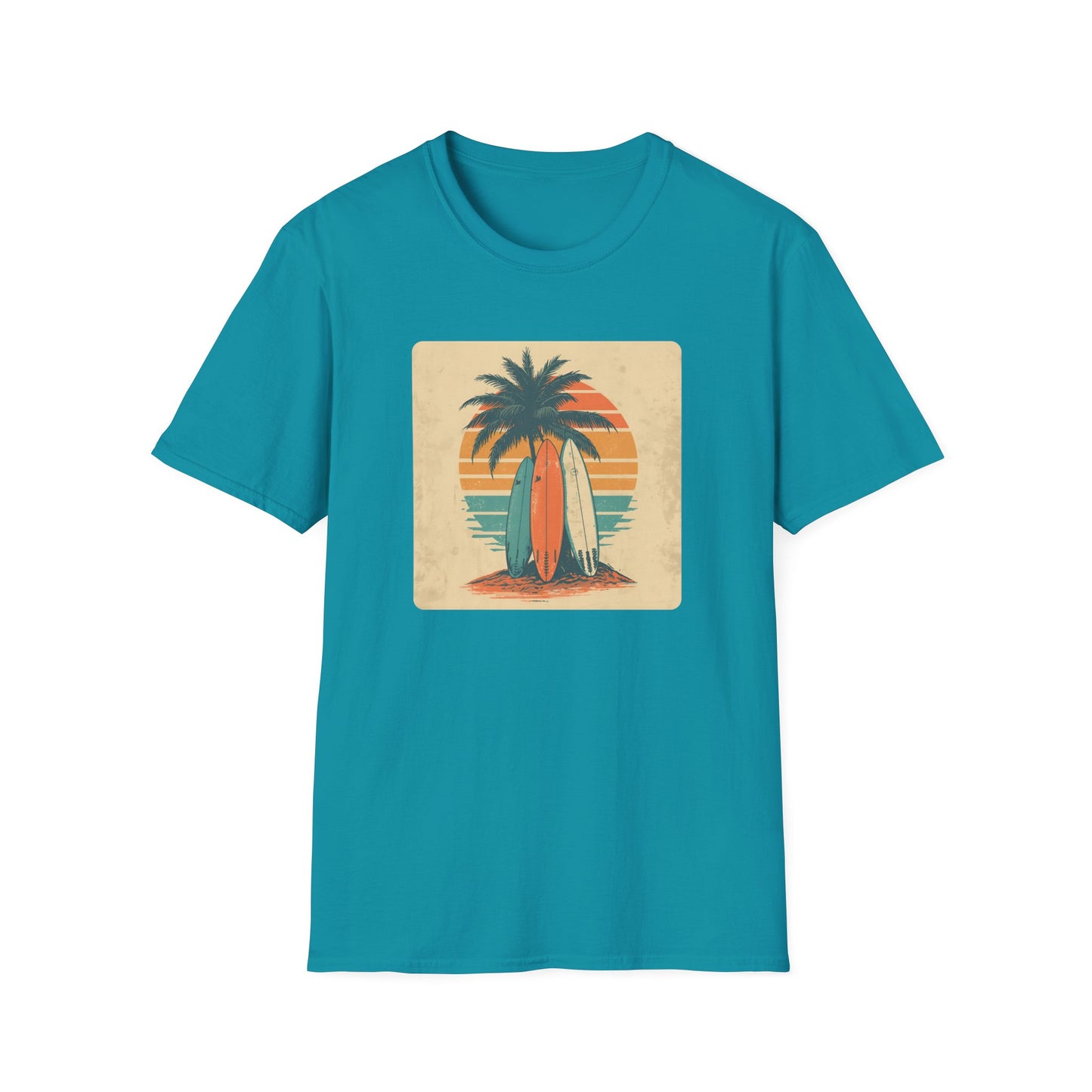 Retro Surfboard Trio – Vintage Surf Culture Tee