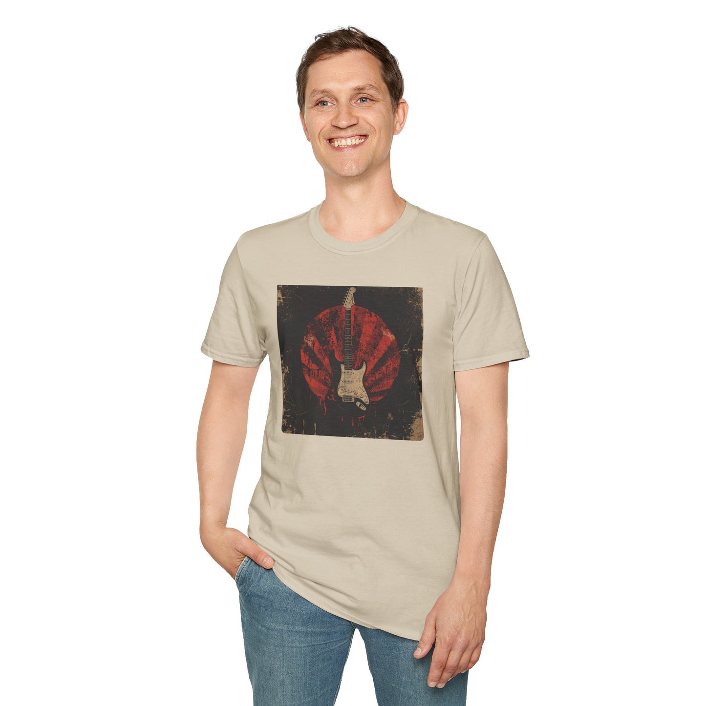 Rise of Sound - Vintage Guitar Sun Tee in Sand
