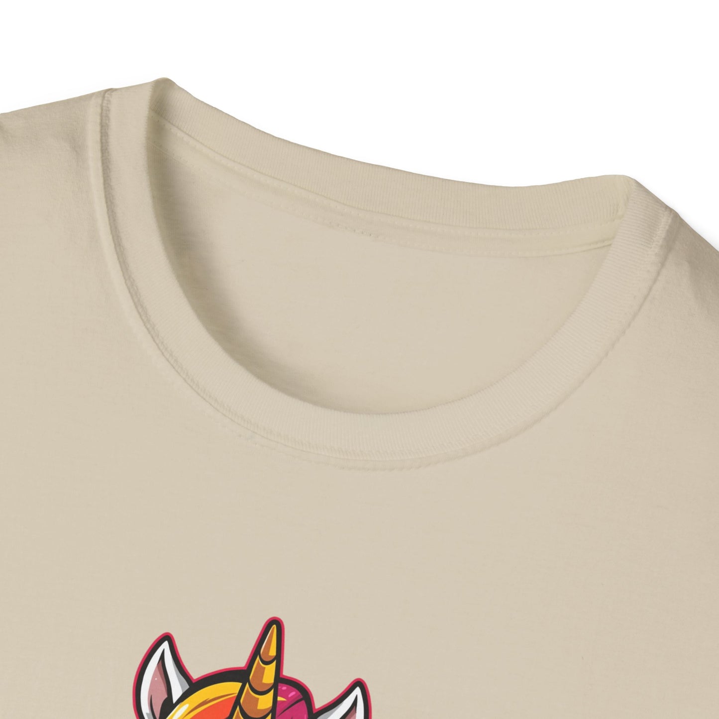 Majestic As Fck Unicorn T-Shirt – Angry Neon Rainbow Unicorn Tee