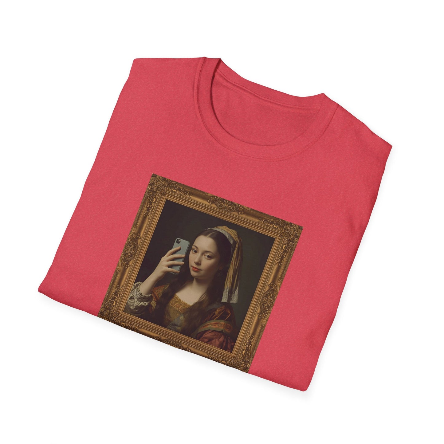 Renaissance Selfie T-Shirt – Classical Art Parody with Modern Twist
