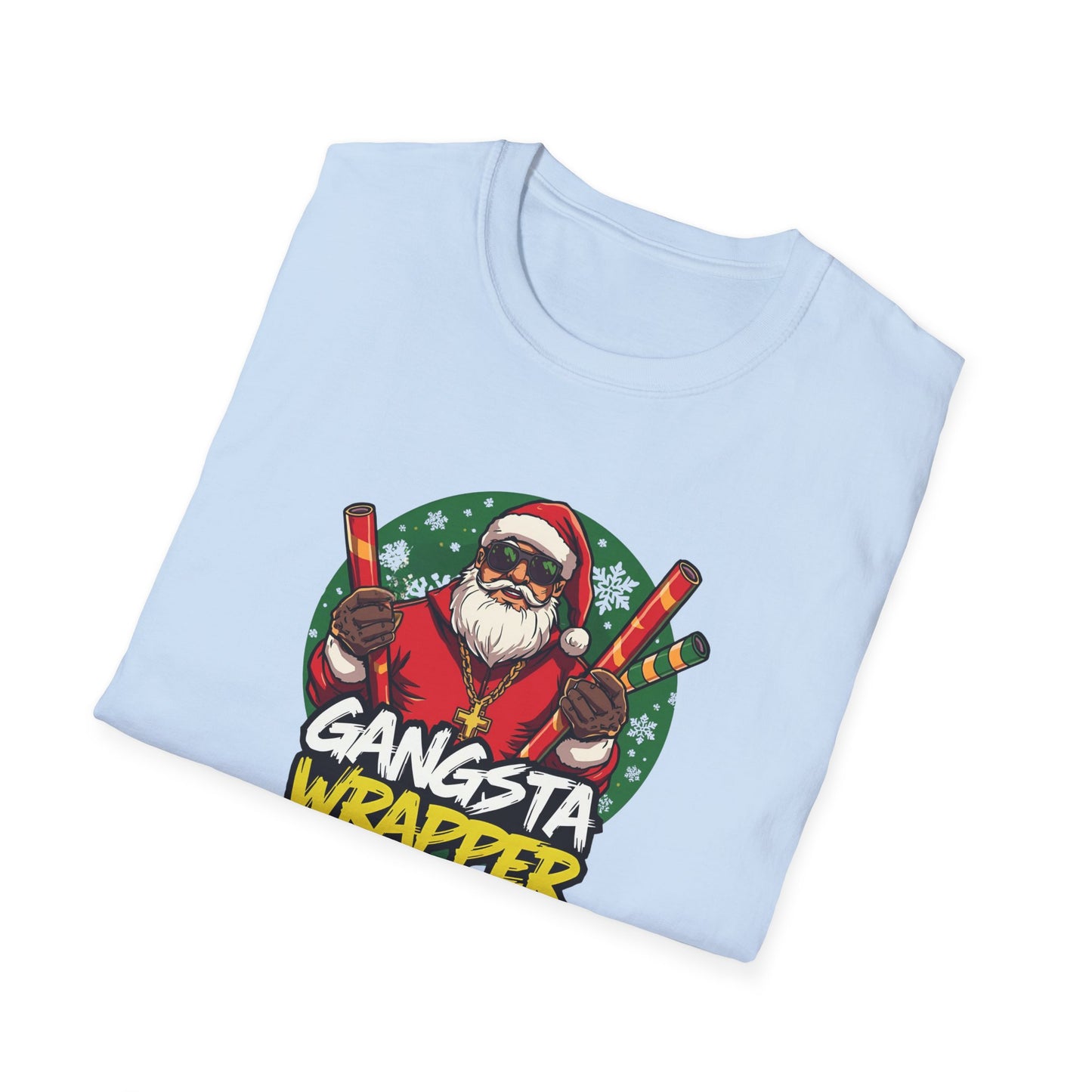 Gangsta Wrapper Santa Street Style T-Shirt