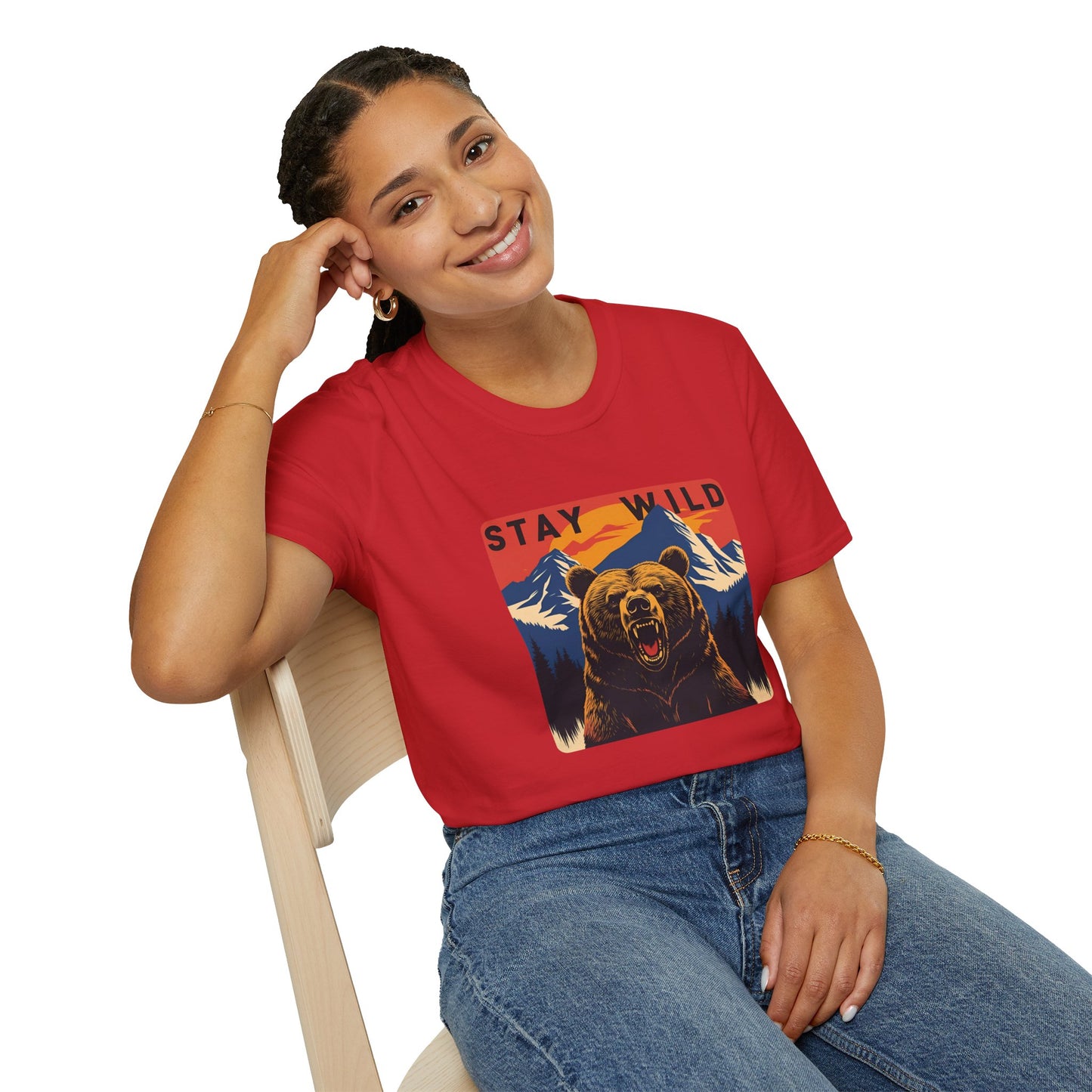 Stay Wild - Bear Graphic T-Shirt