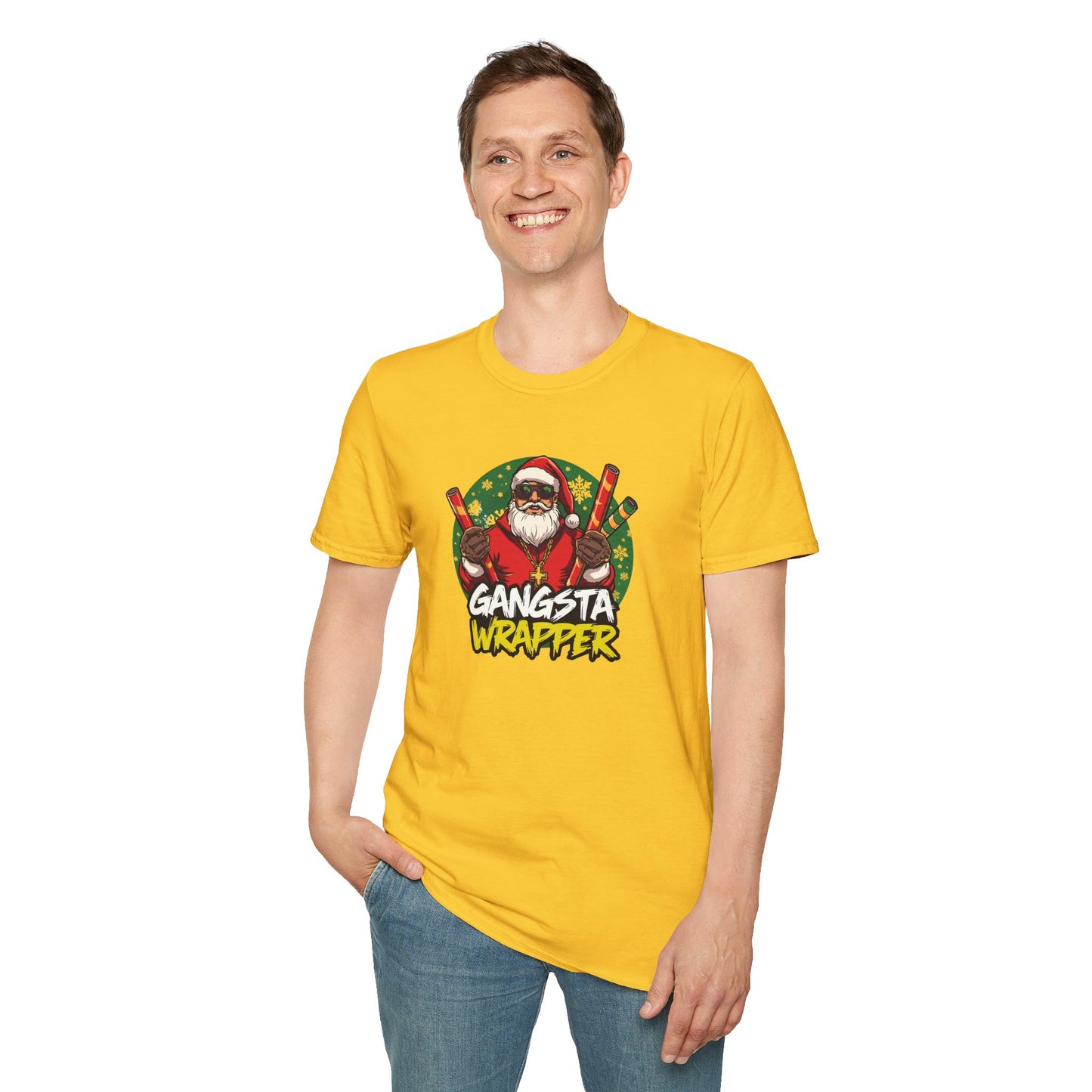 Gangsta Wrapper Santa Street Style T-Shirt