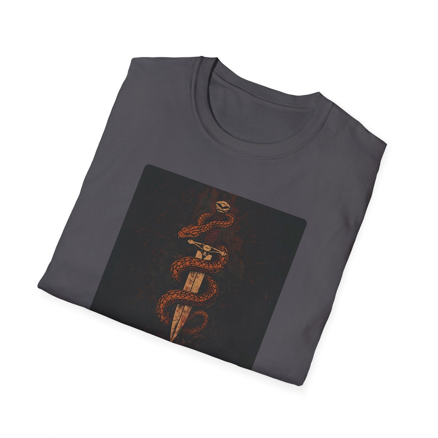 Venom & Virtue T-Shirt — Gothic Snake and Dagger