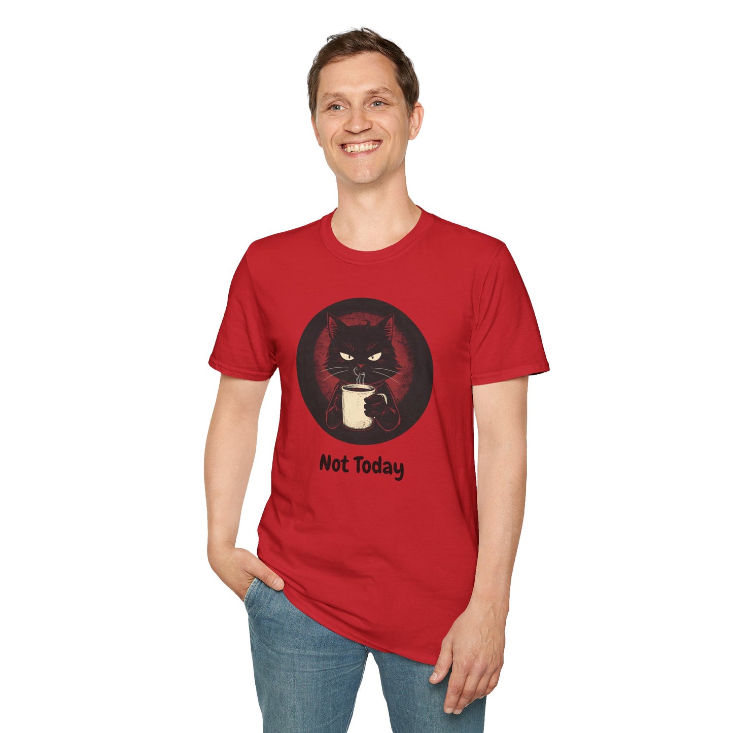 Not Today Cat T-Shirt - Grumpy Cat with Attitude