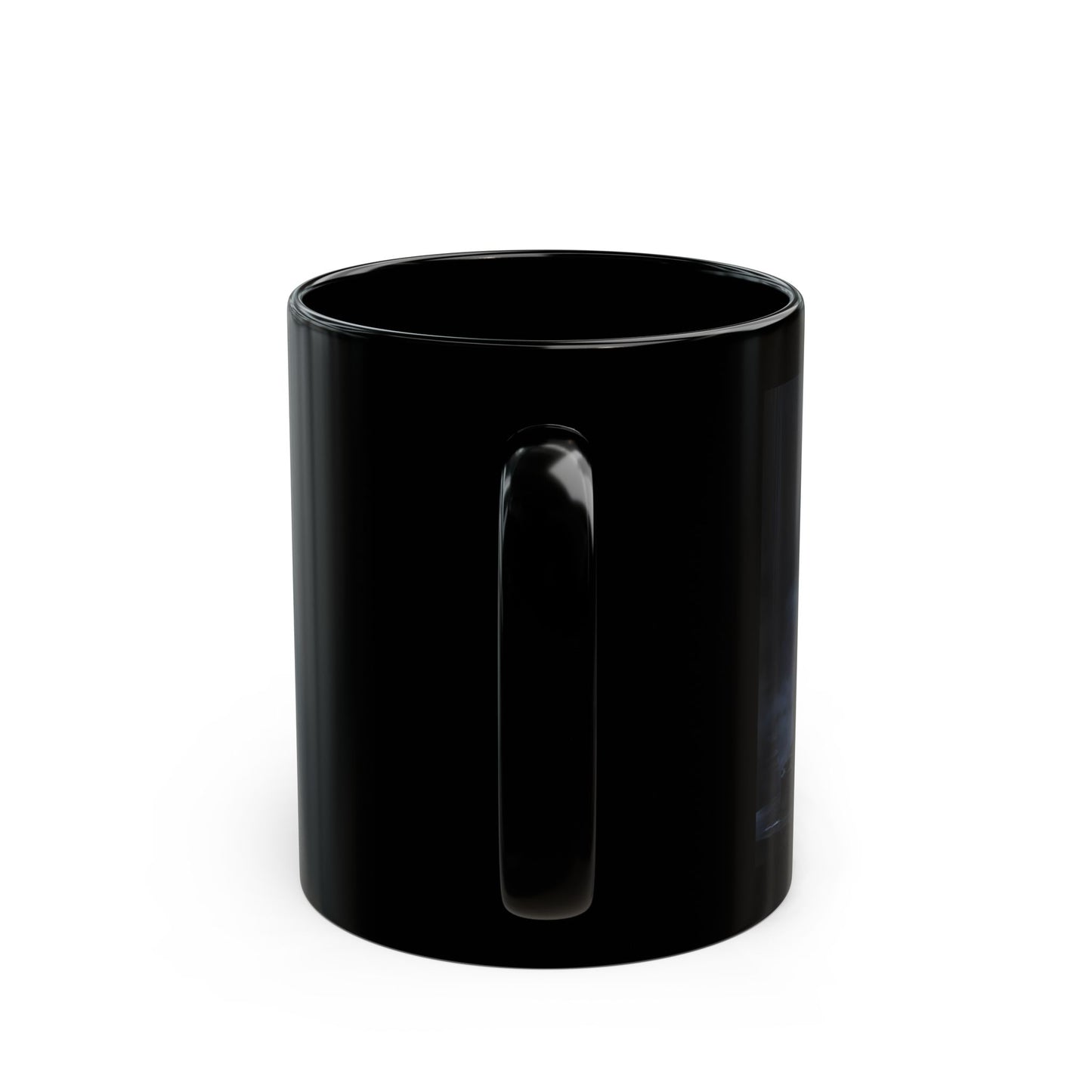 Hades - Silent Powerful Eternal Mug - side view -Black mug