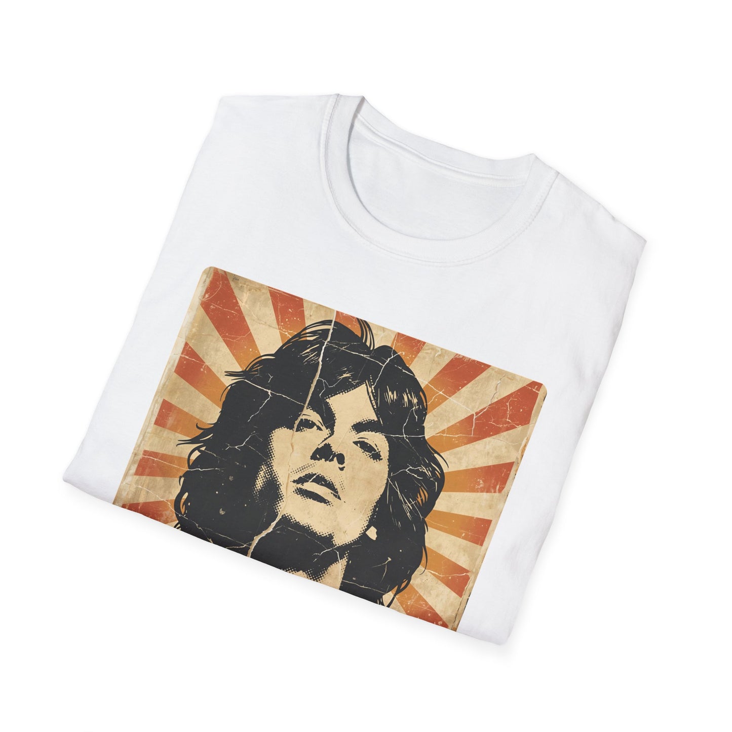 Vintage Rock Legend T-Shirt — Retro Music Icon Headshot Tee