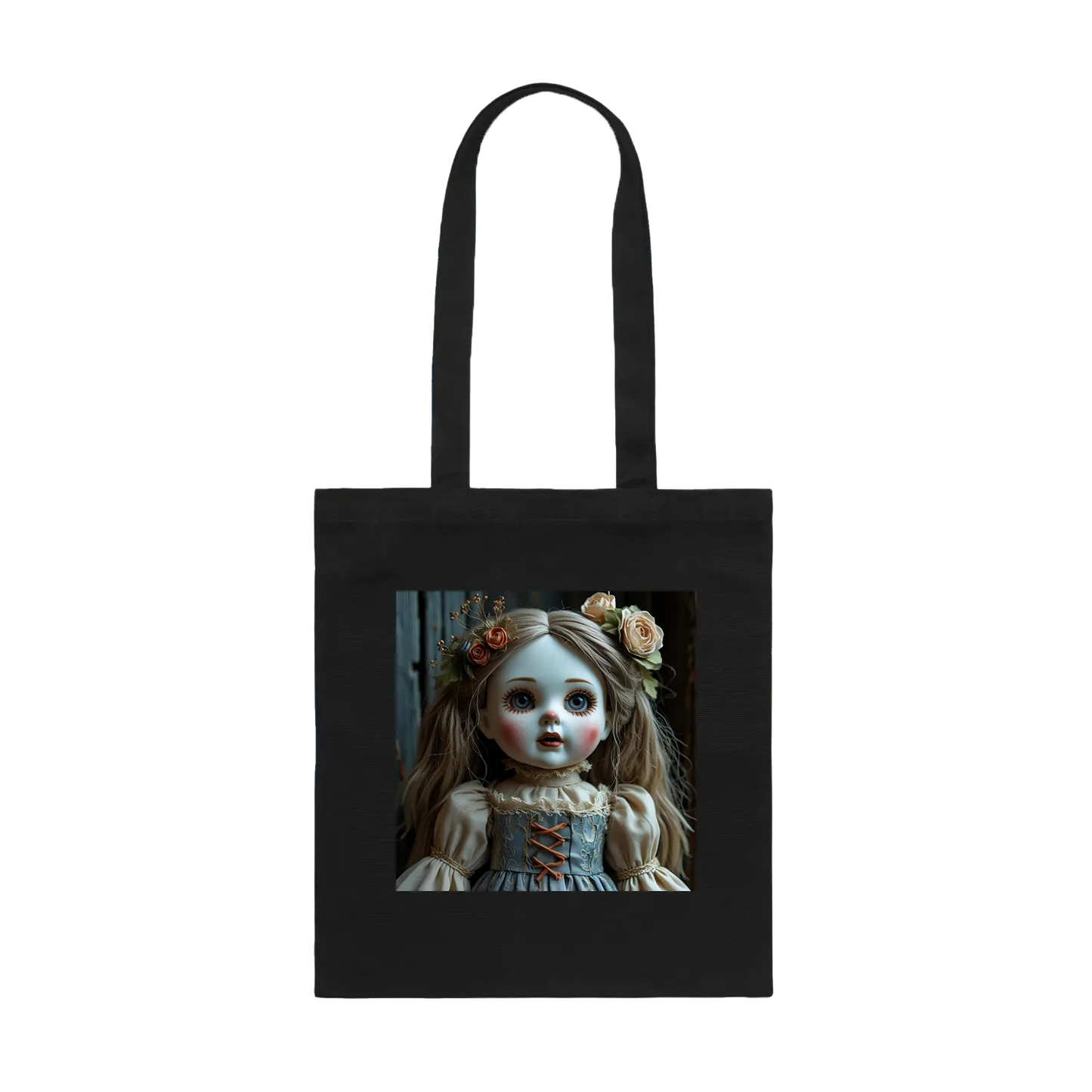 Black front flat lay