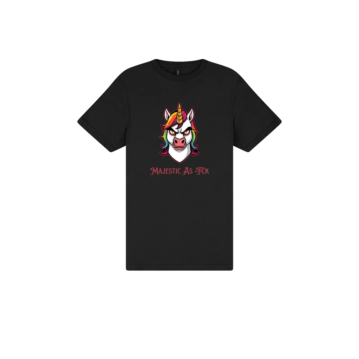 Black front flat lay