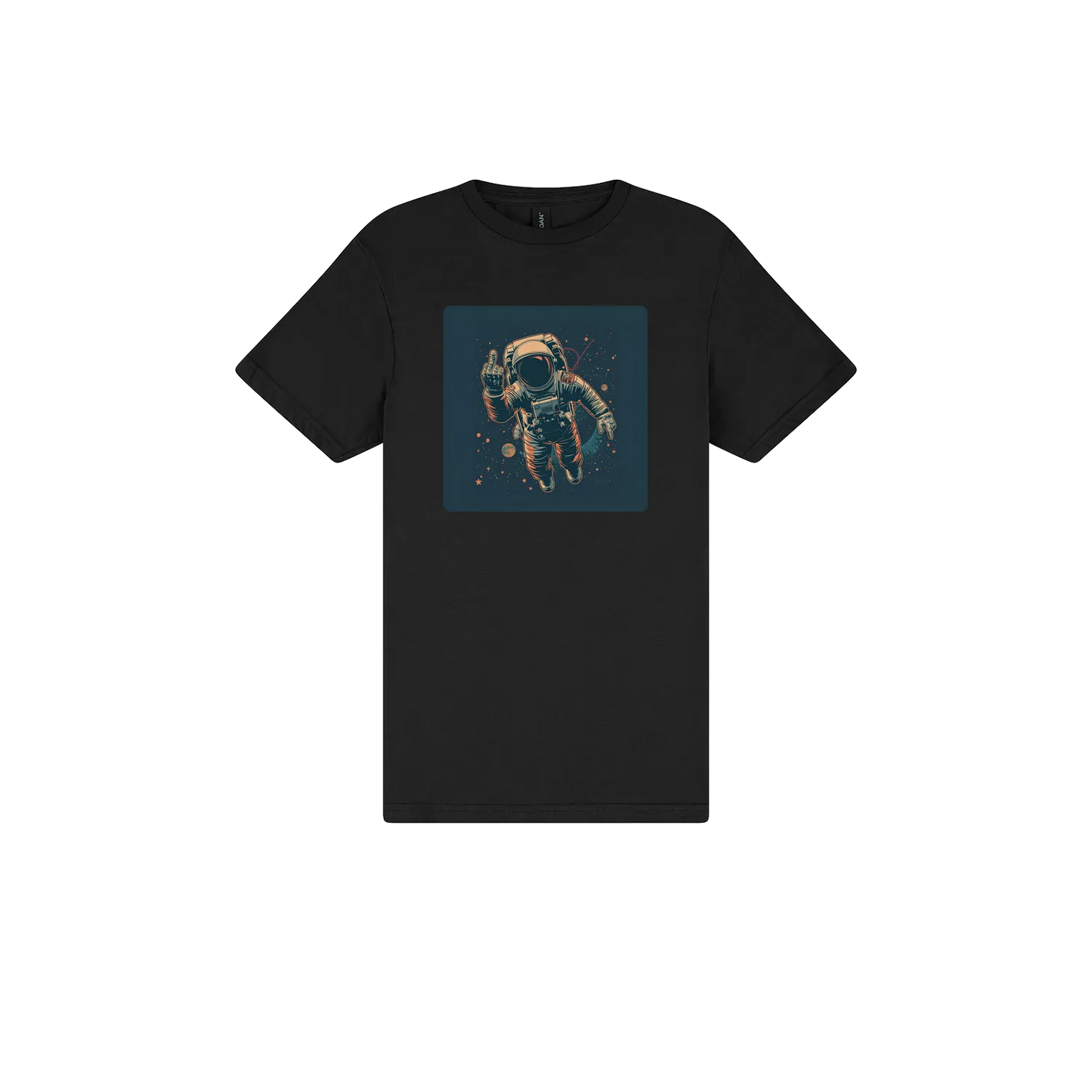 Black front flat lay