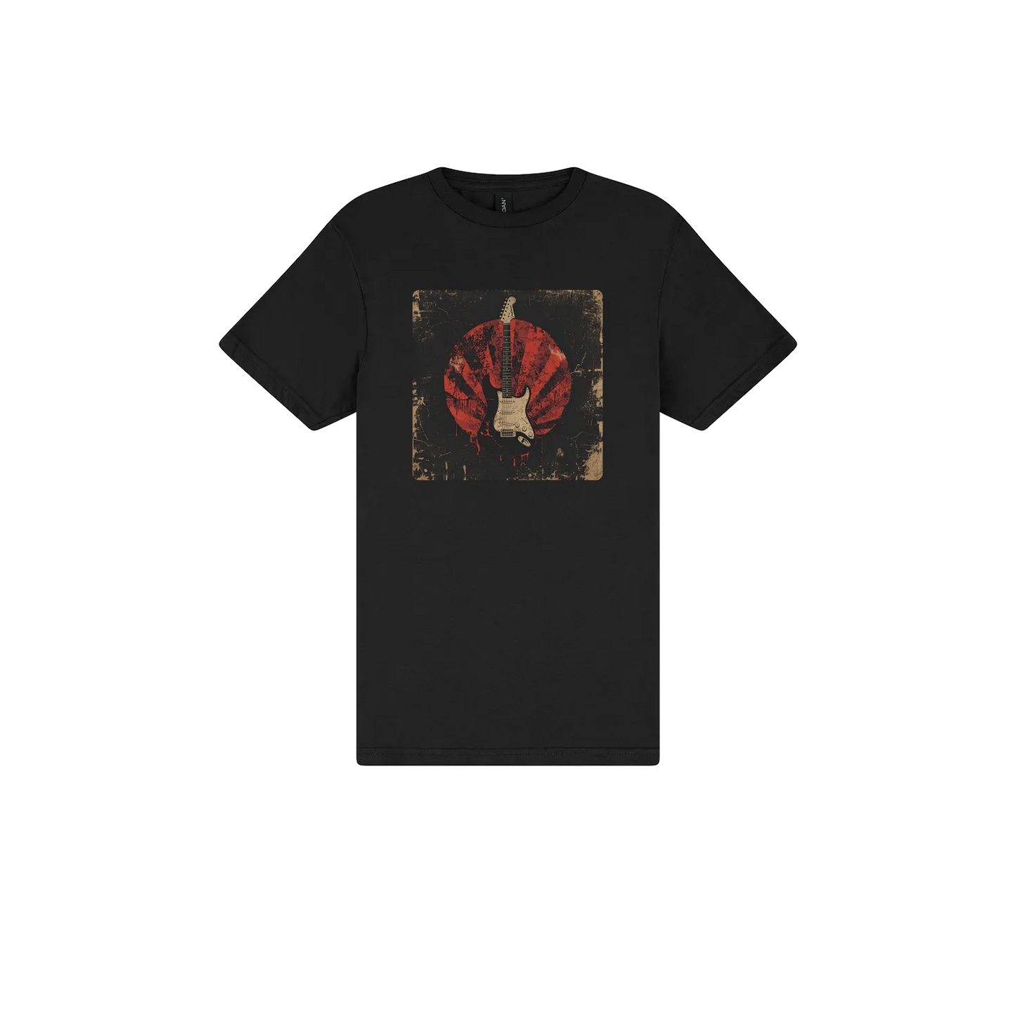 Black front flat lay