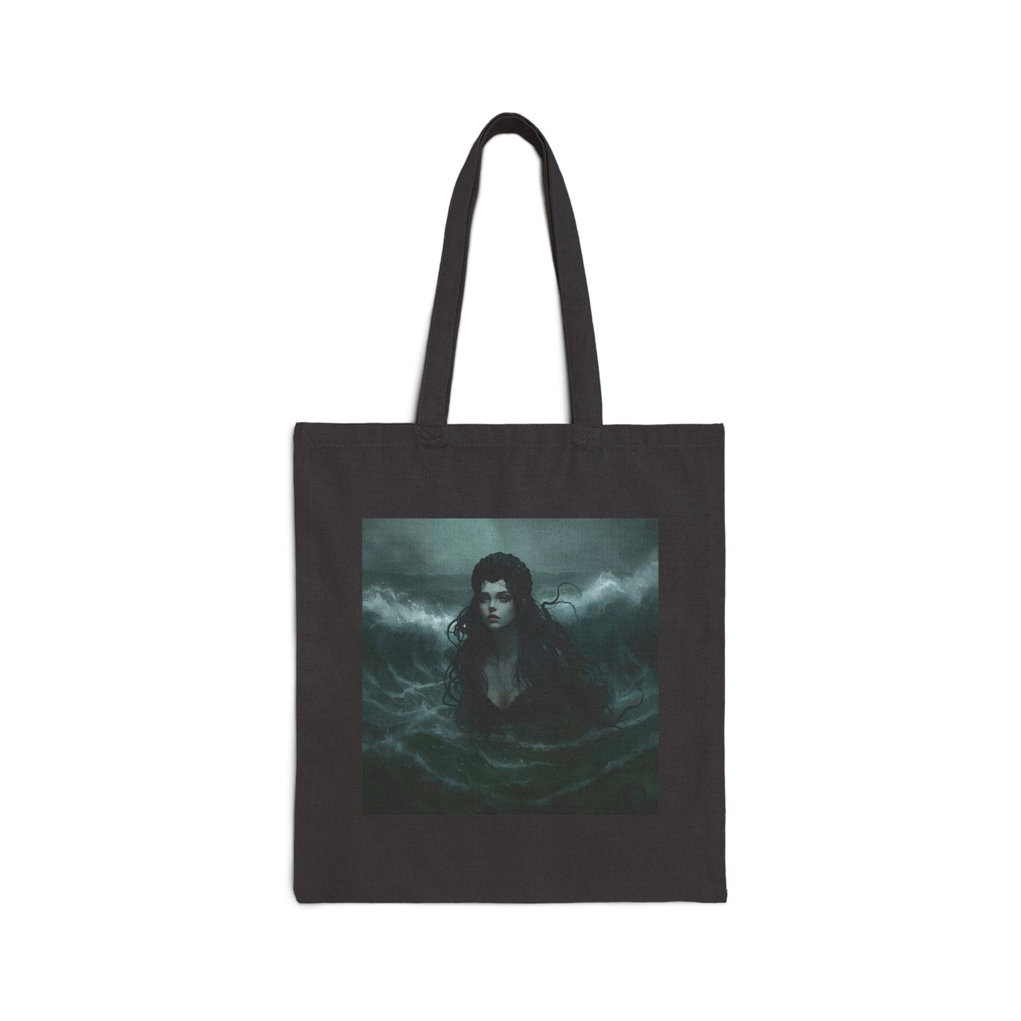Siren of Shadows Tote Bag in Black