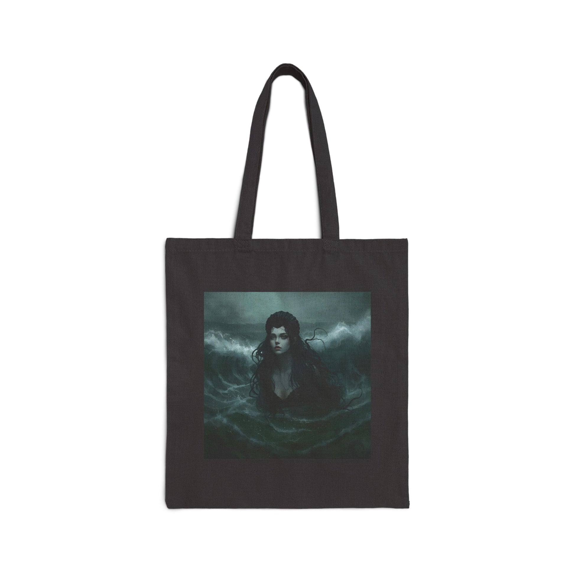 Siren of Shadows Tote Bag in Black