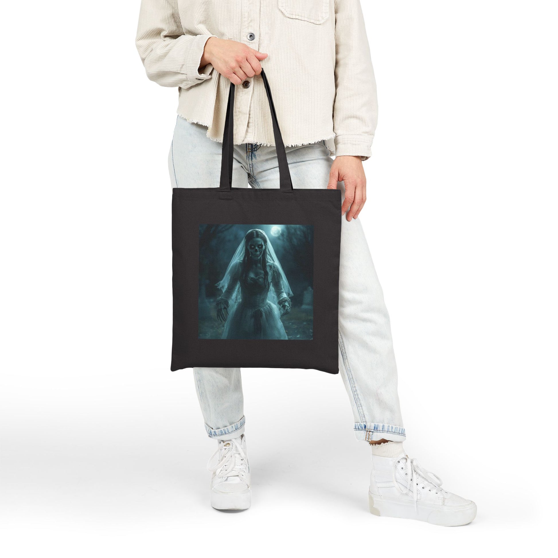 Eternal Vows - Canvas Tote Bag in Black