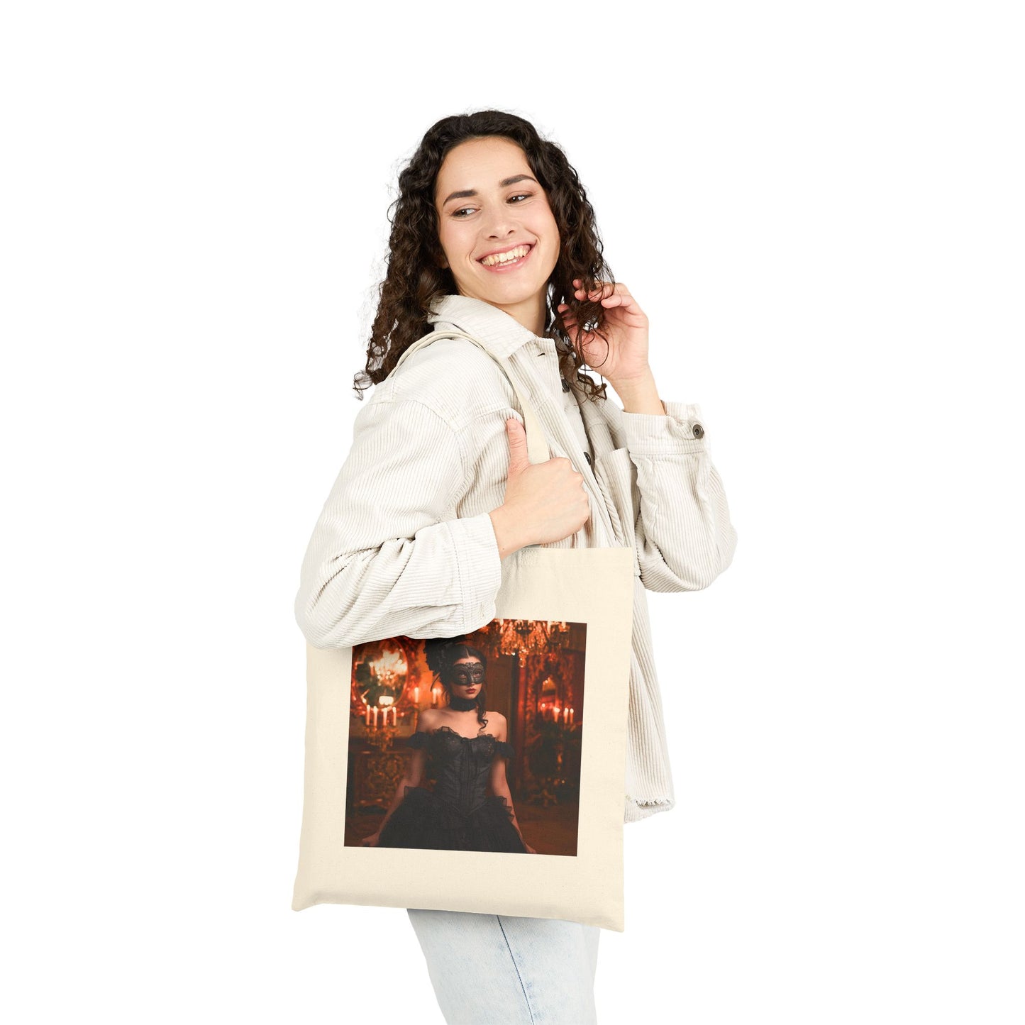 Masquerade of Decay Tote Bag in natural