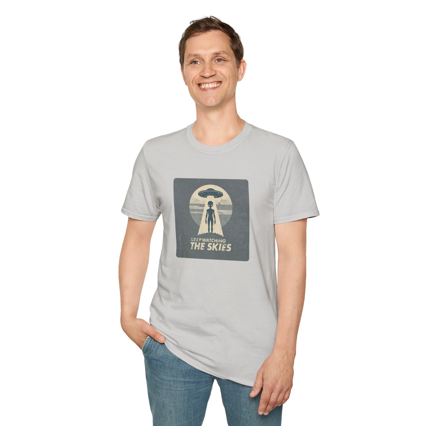 Keep Watching the Skies T-Shirt — Vintage UFO Encounter Graphic Tee