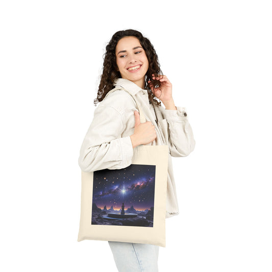Cosmic Serenity Tote Bag in Natural