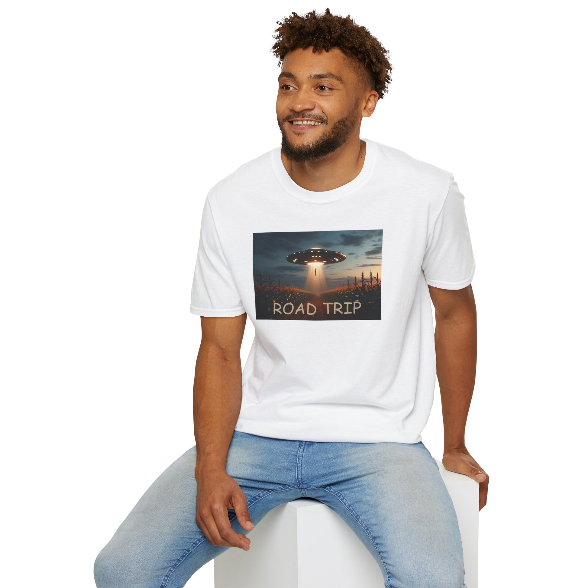 Road Trip - UFO T-Shirt in White