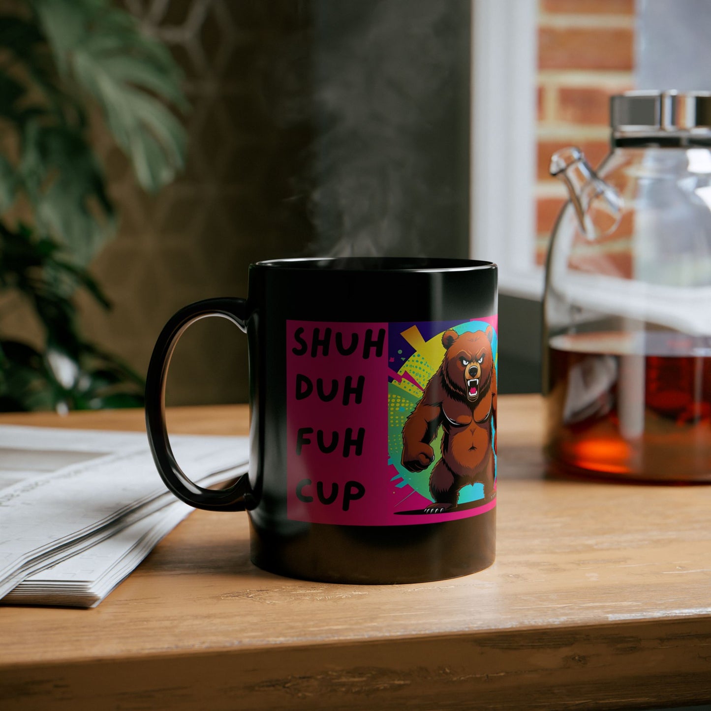 SHUH DUH FUH CUP Fierce Bear Mug