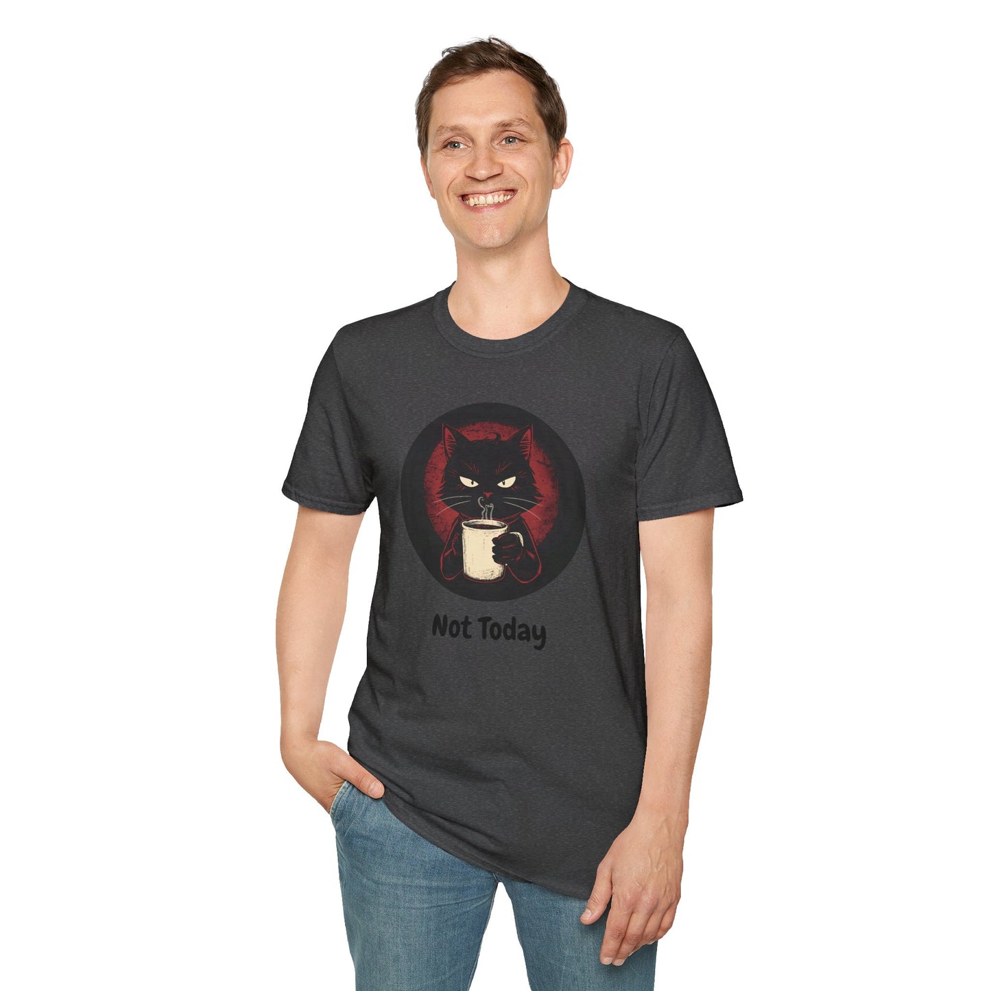 Not Today Cat T-Shirt - Grumpy Cat with Attitude