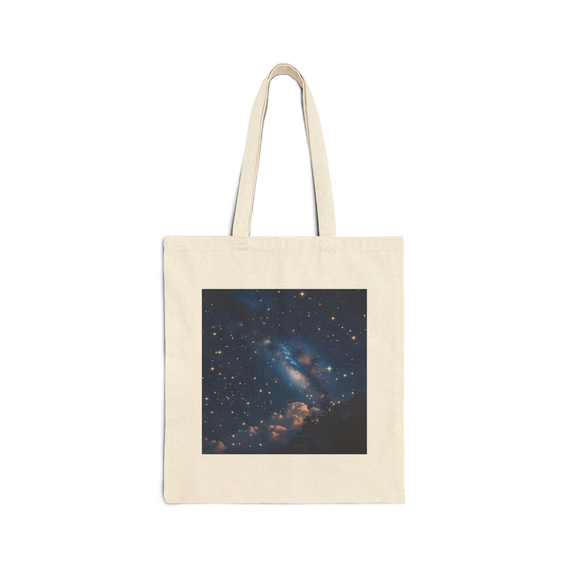 Celestial Calm Canvas Tote Bag in Neutral