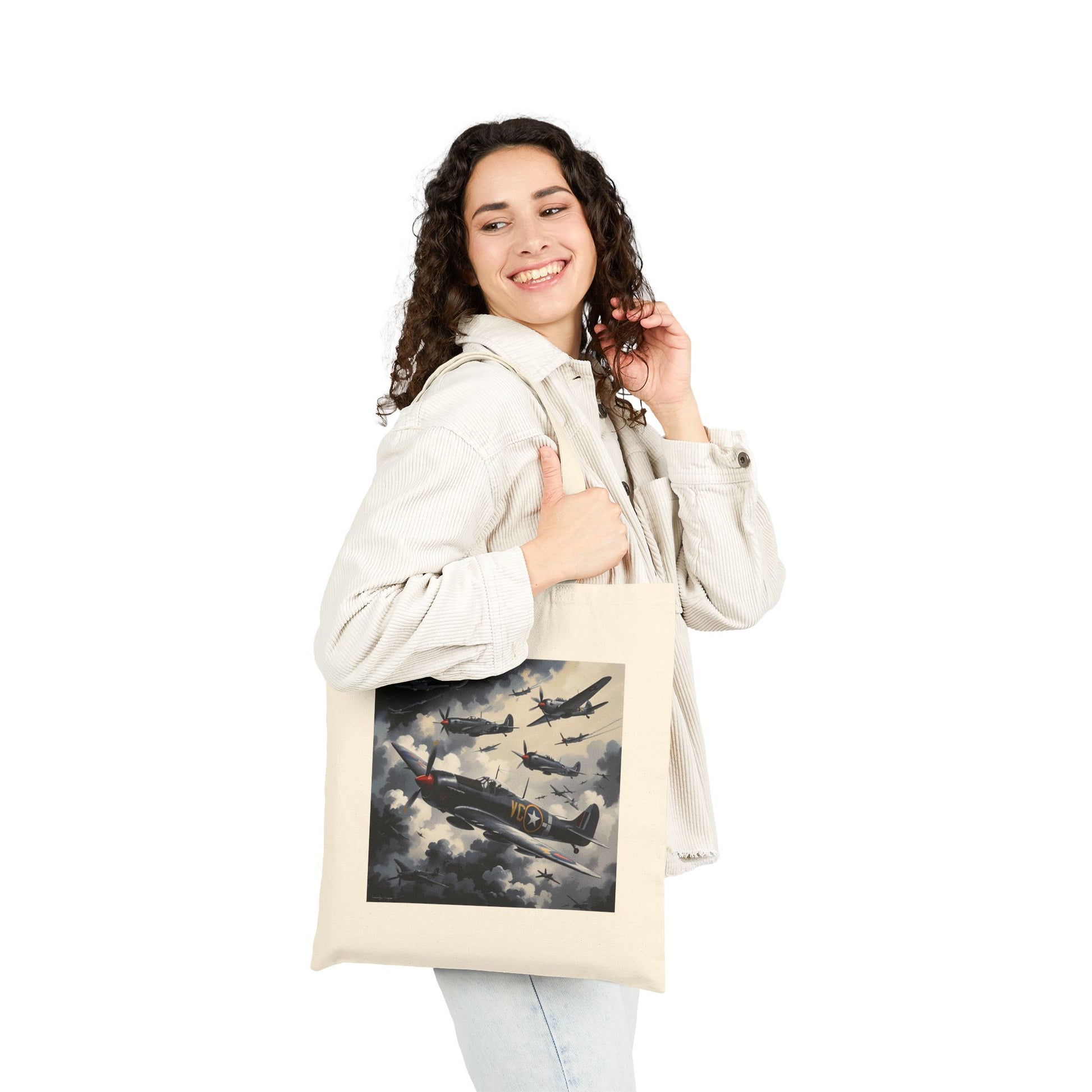 Sky Dominion Tote Bag in Natural