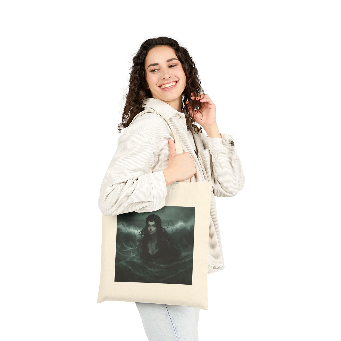 Siren of Shadows Tote Bag in Natural