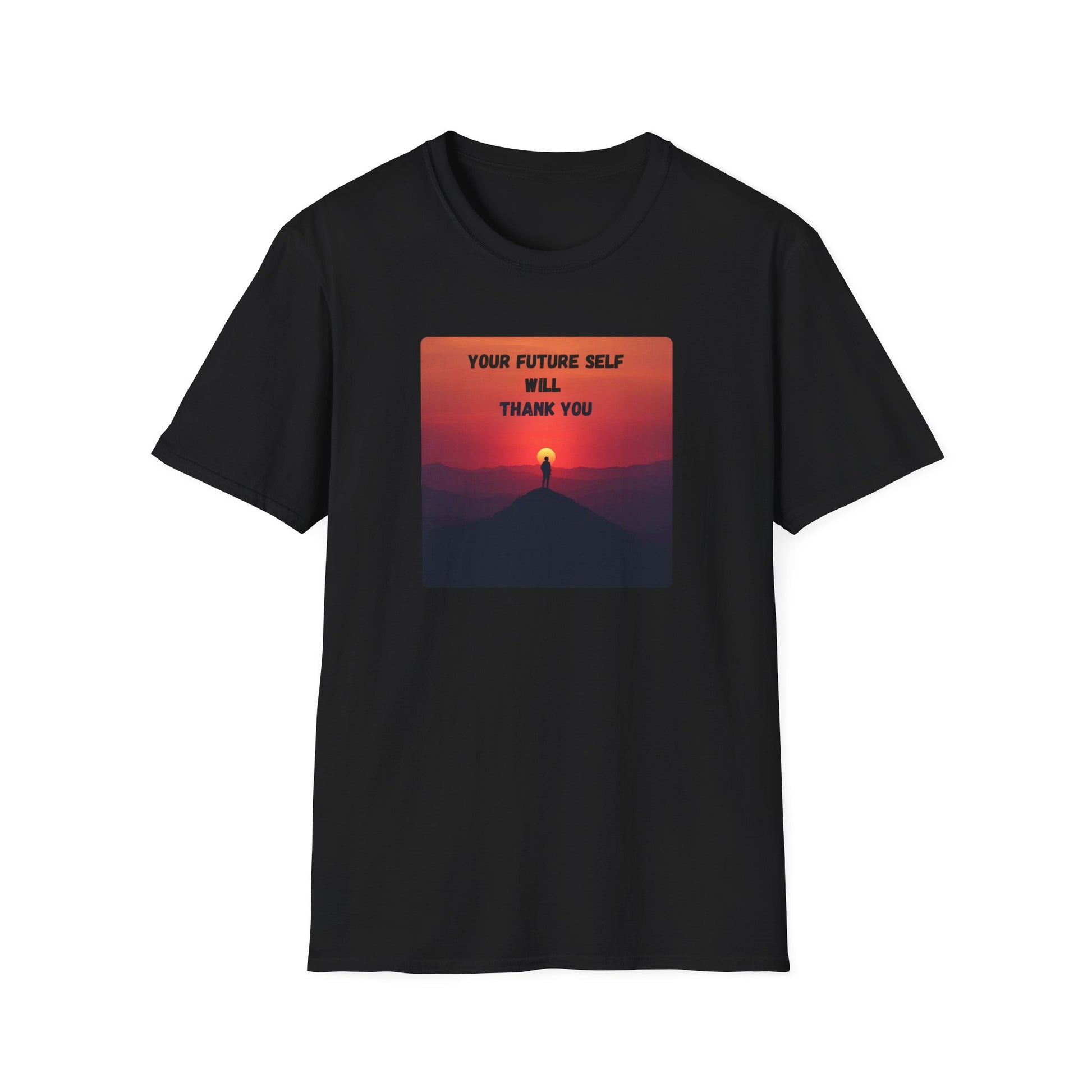 Your Future Self Will Thank You – Motivational Tee in Black