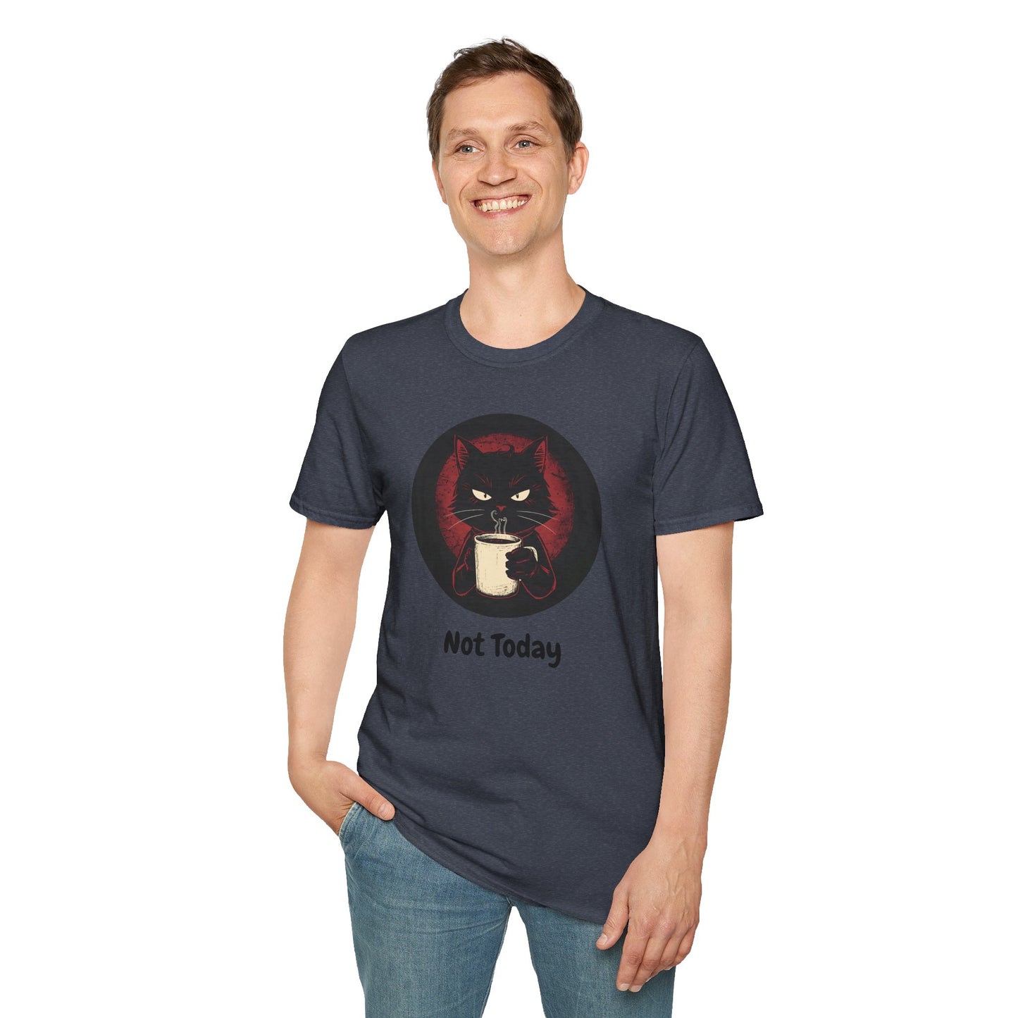 Not Today Cat T-Shirt - Grumpy Cat with Attitude