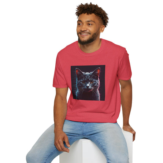 Pixellated Cat - Retro Meow Mode T-Shirt