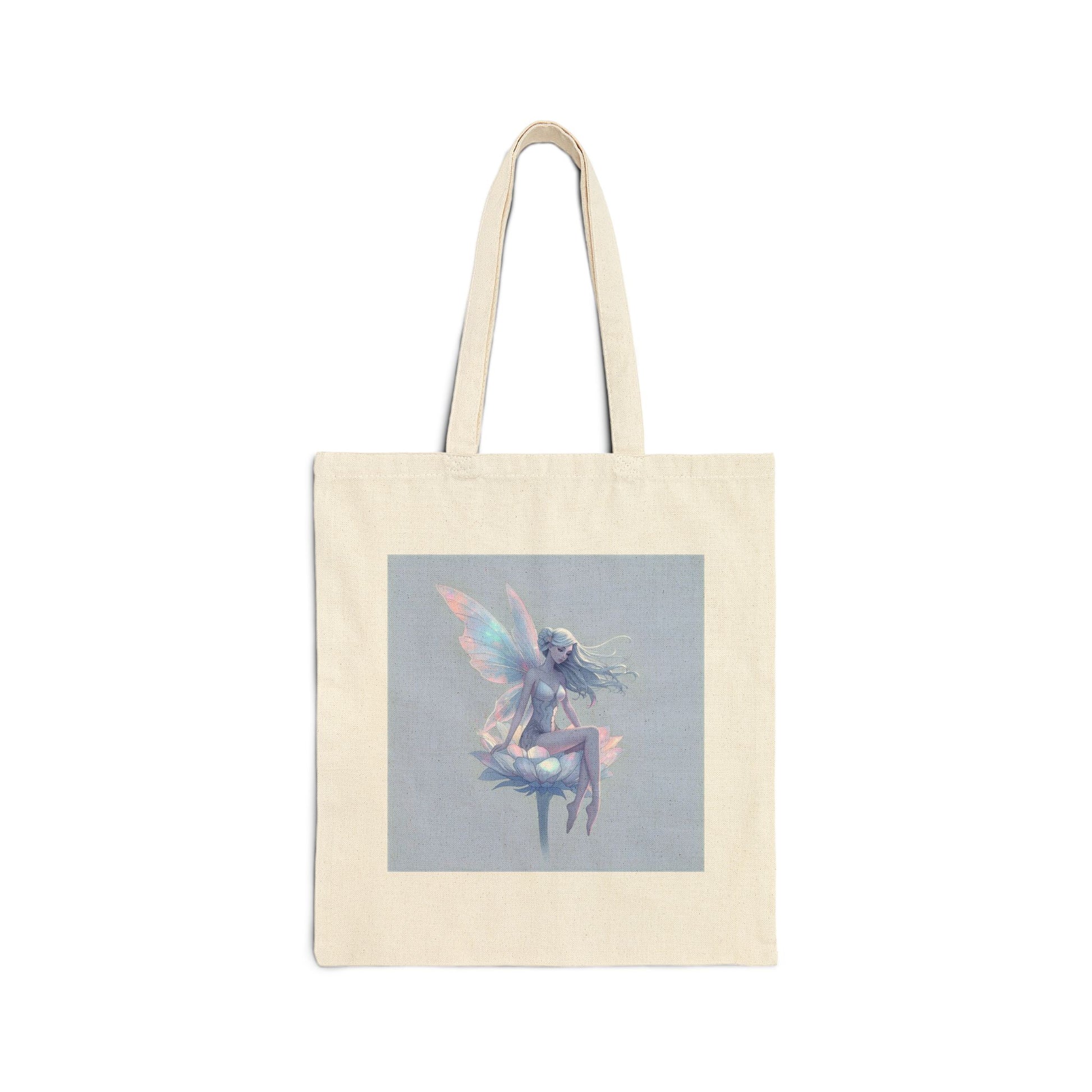 Crystals & Wings – Faerie Bloom Tote Bag in Natural