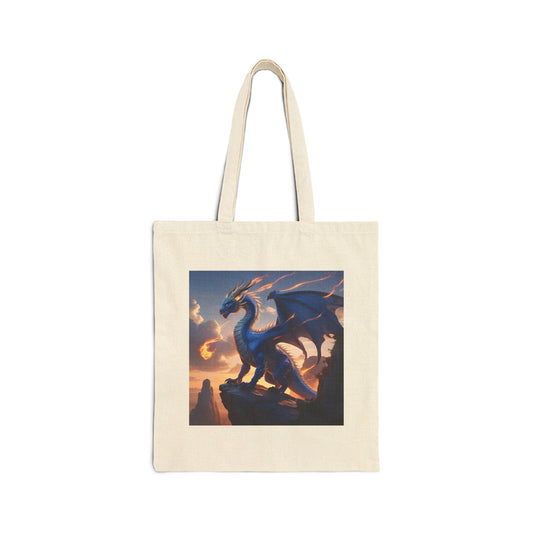 Twilight Watcher – The Purple Dragon Tote Bag in Natural