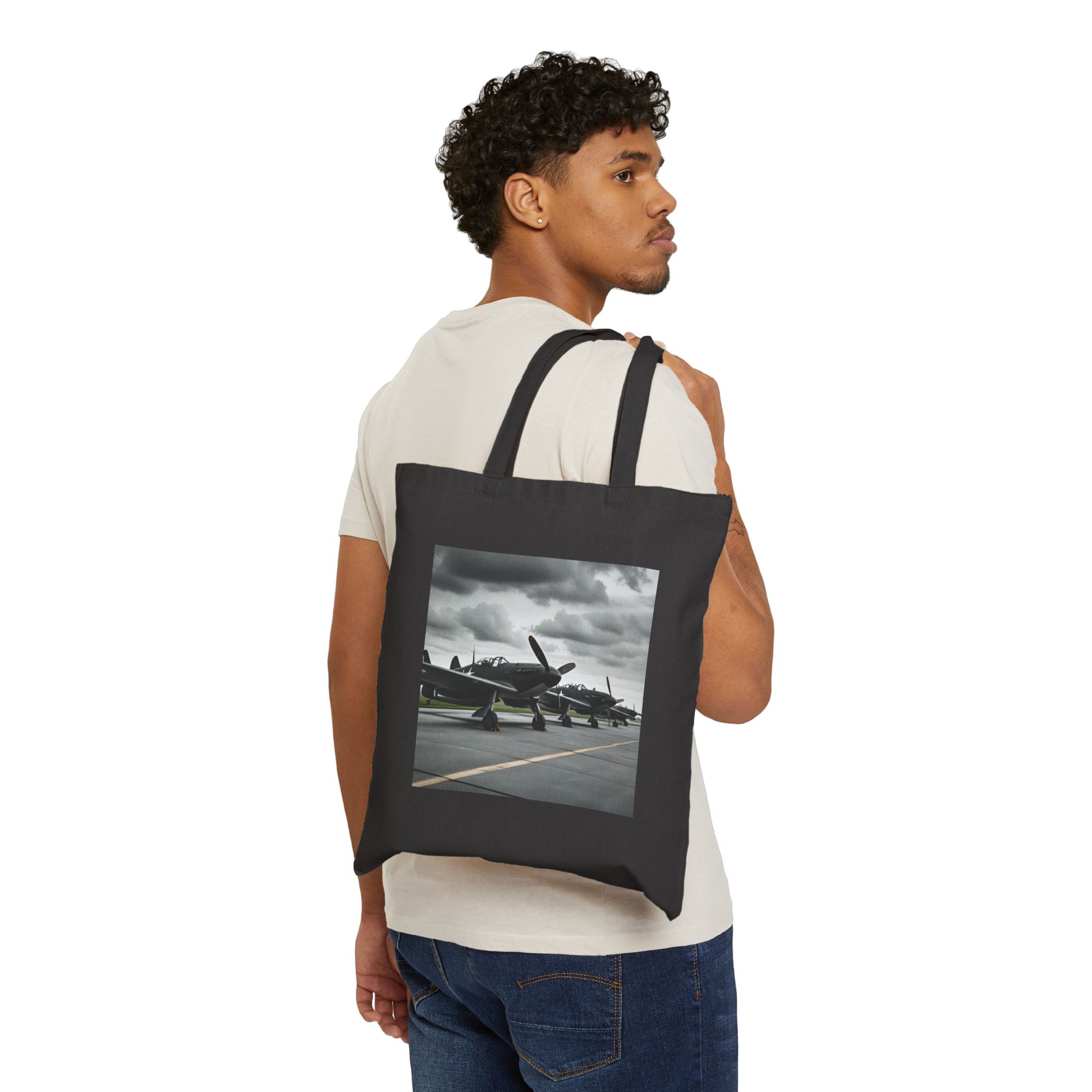 Grounded Glory Tote Bag in Black