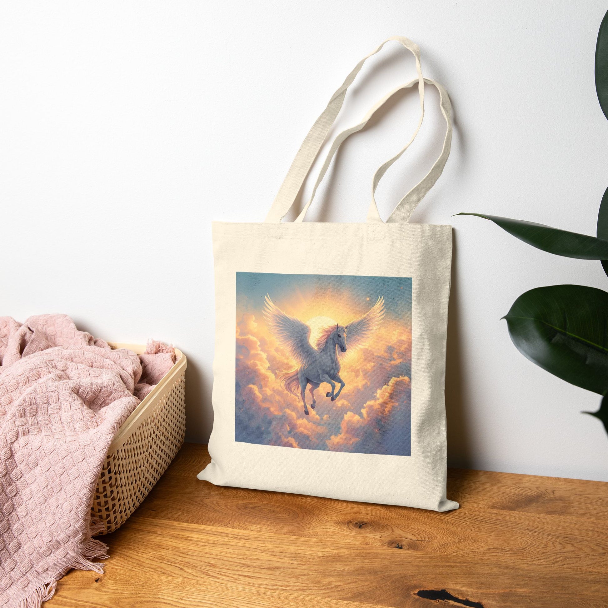 Pegasus Ascending Tote Bag in Natural