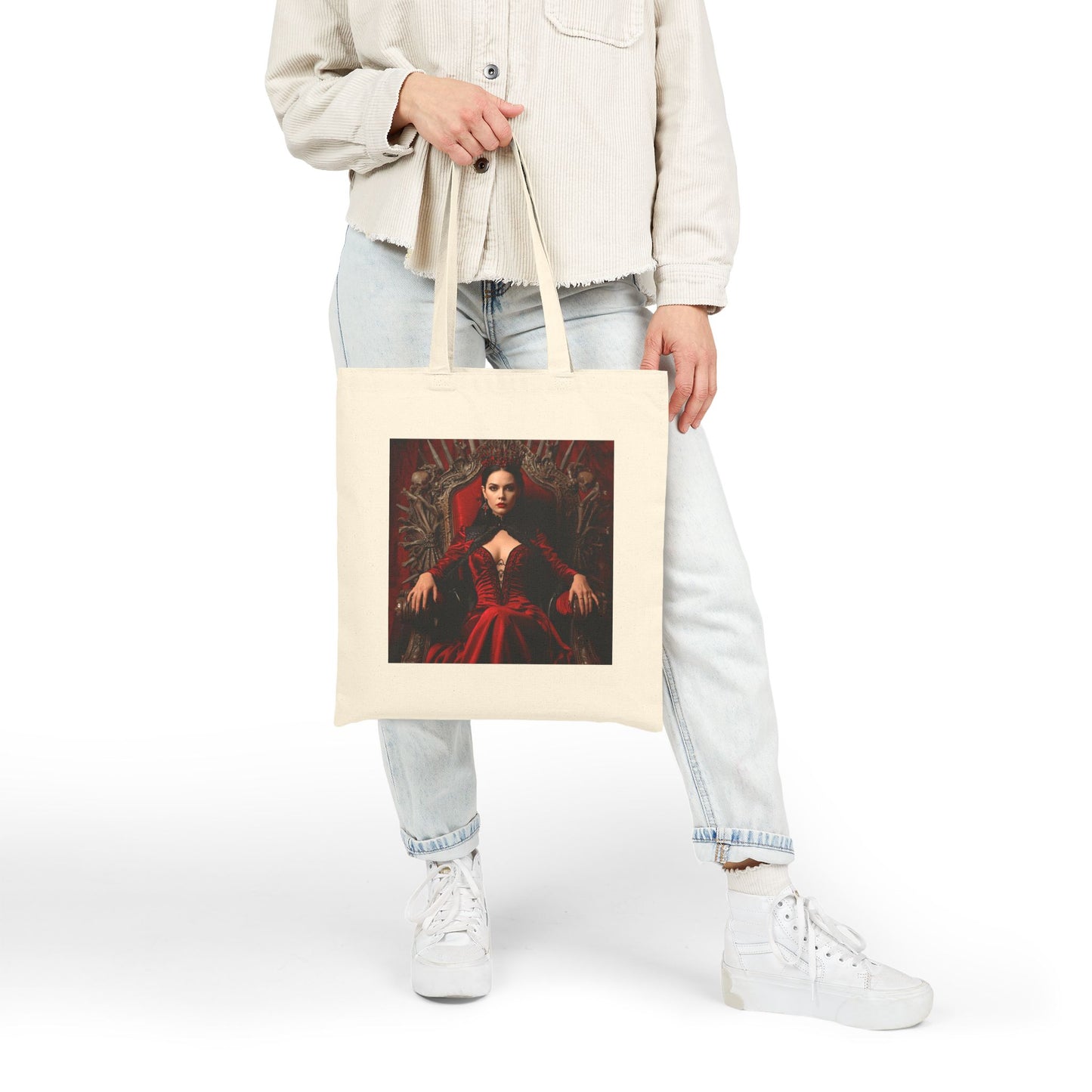 Crimson Dominion - Cotton Canvas Tote Bag