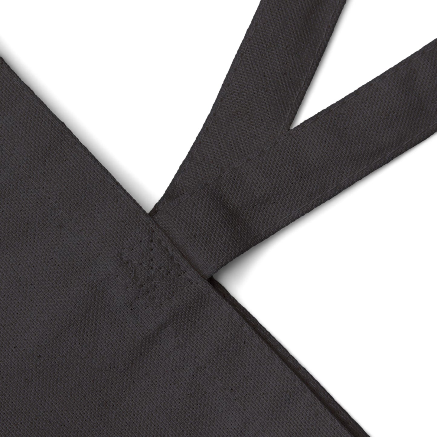 Eternal Vows - Canvas Tote Bag in Black - stitching