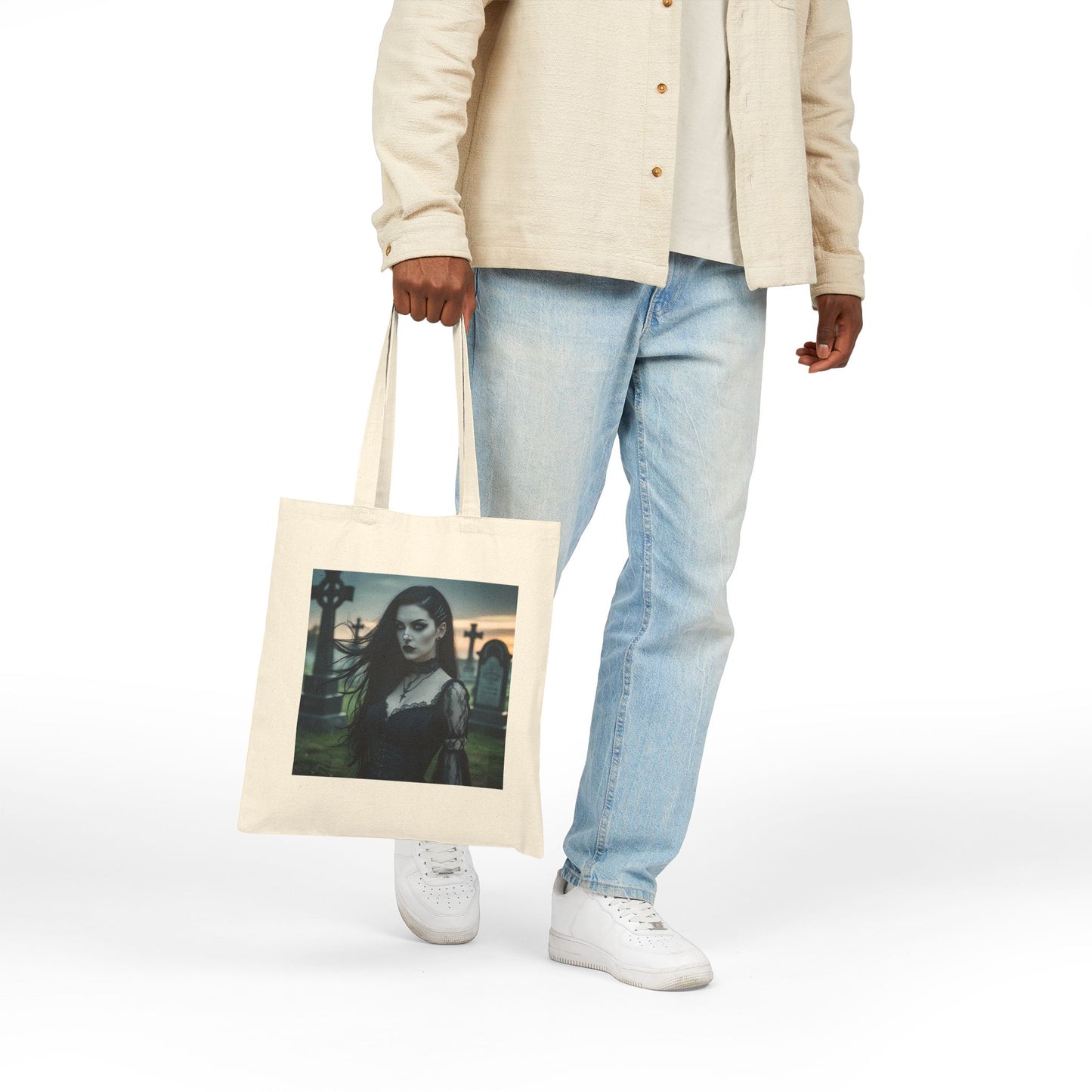 Lilith - Mystery Woman Canvas Tote in natural