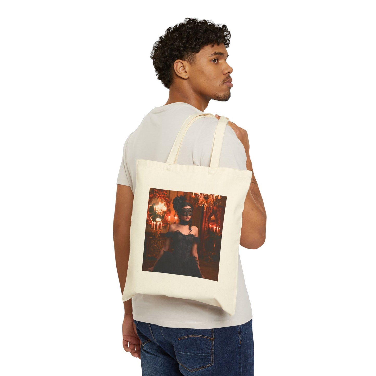 Masquerade of Decay Tote Bag in natural