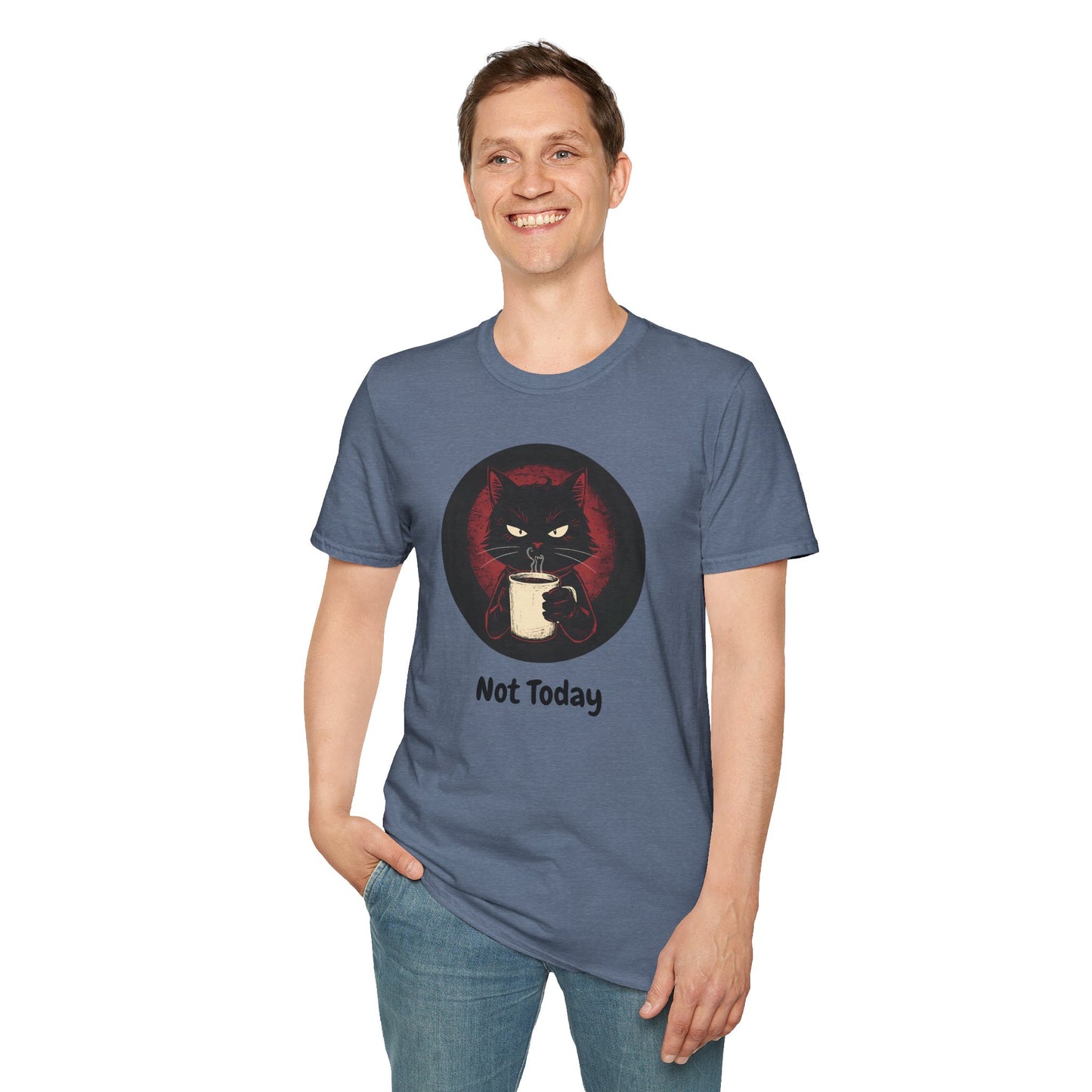 Not Today Cat T-Shirt - Grumpy Cat with Attitude