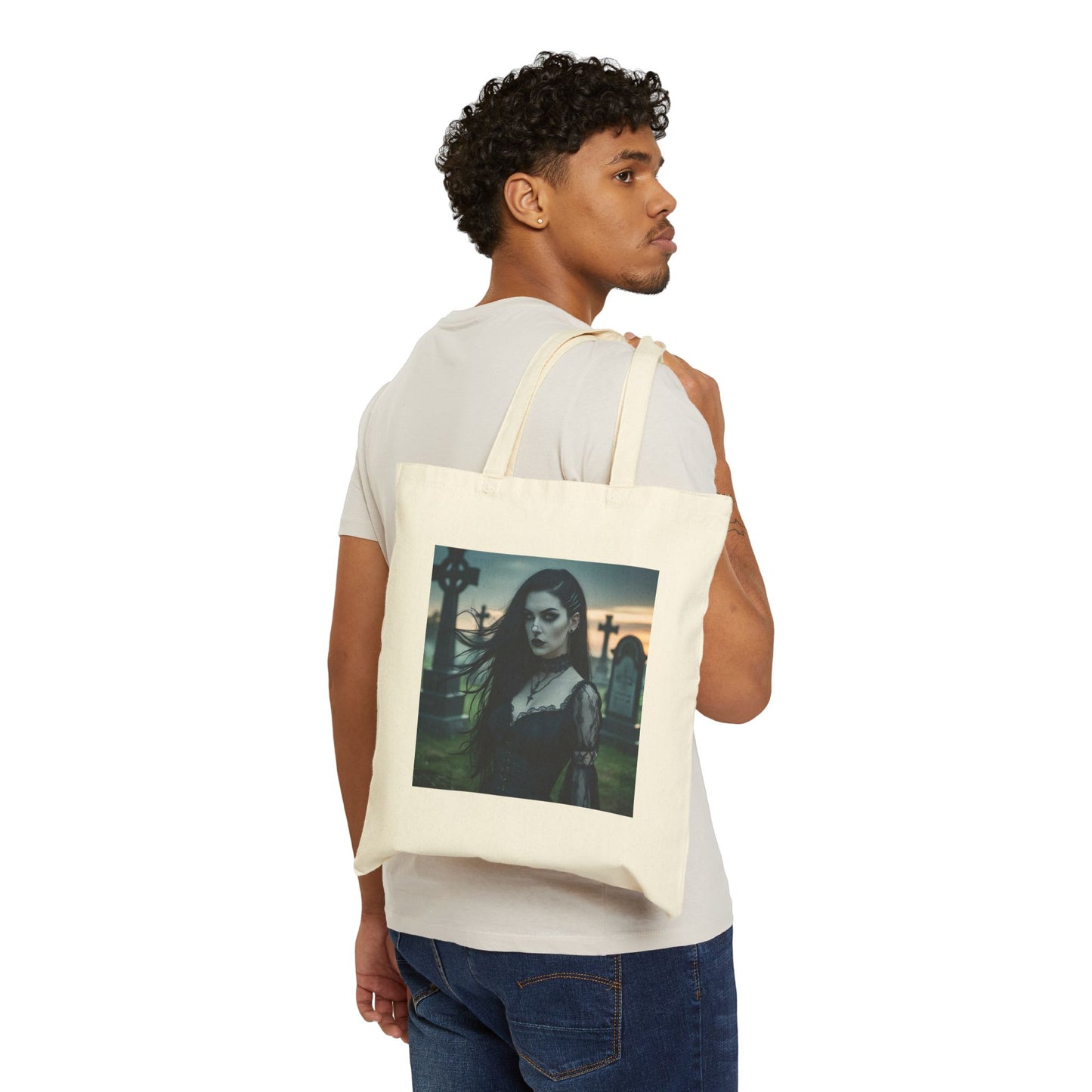 Lilith - Mystery Woman Canvas Tote in natural