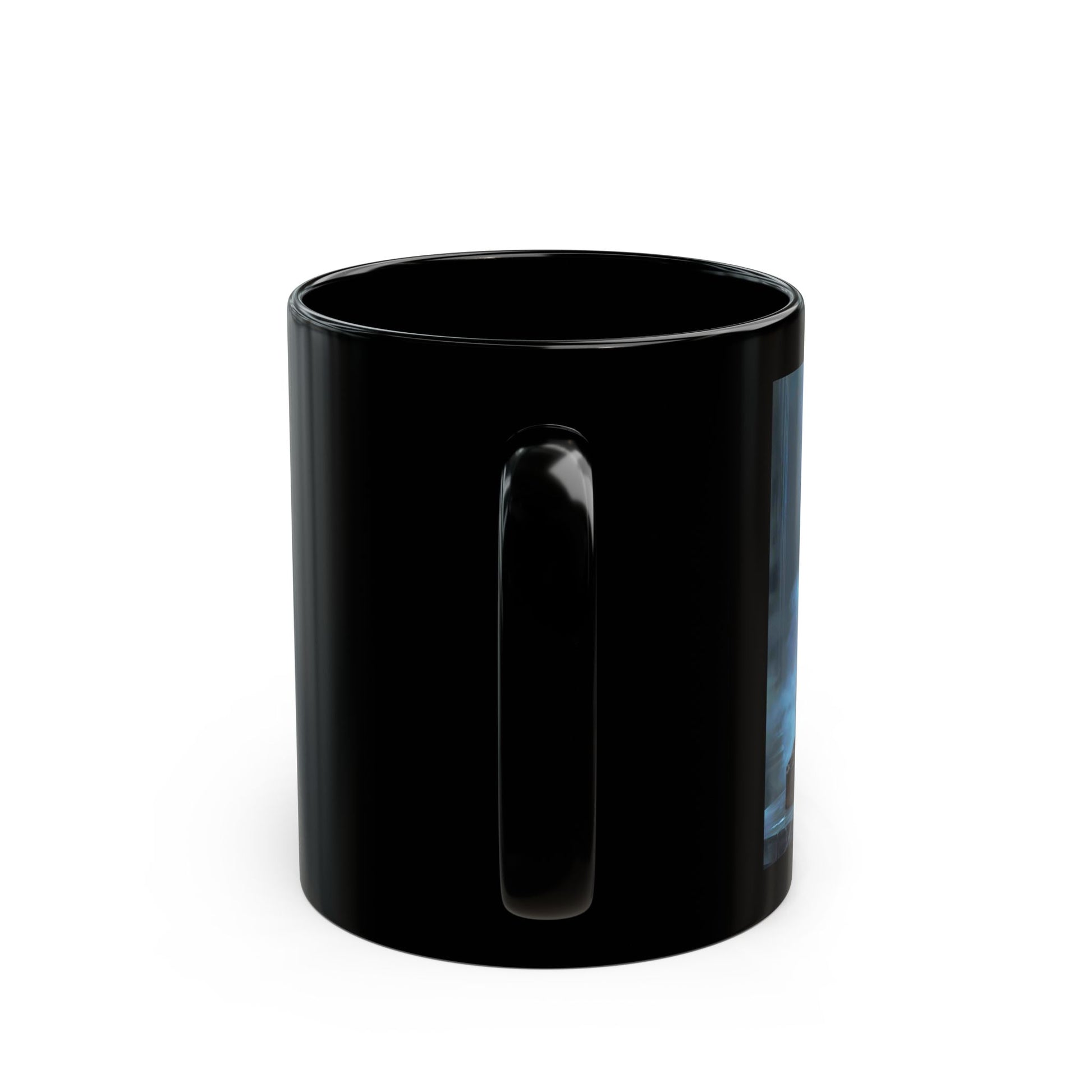 Hades Mug with underworld god artwork - side view