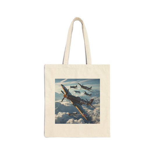 Wings of Valor Tote Bag in Natural