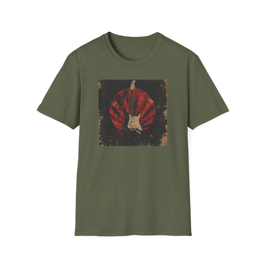 Rise of Sound - Vintage Guitar Sun Tee in Military Green