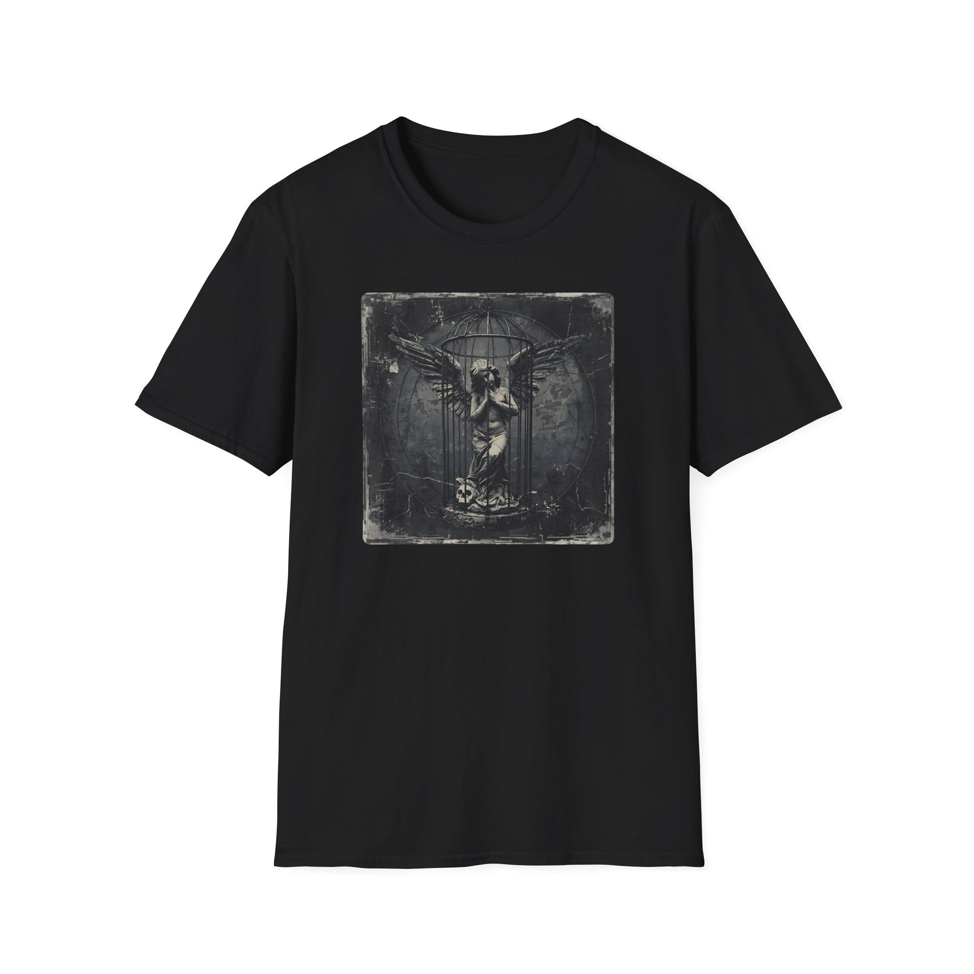 Caged Angel T-Shirt in Black